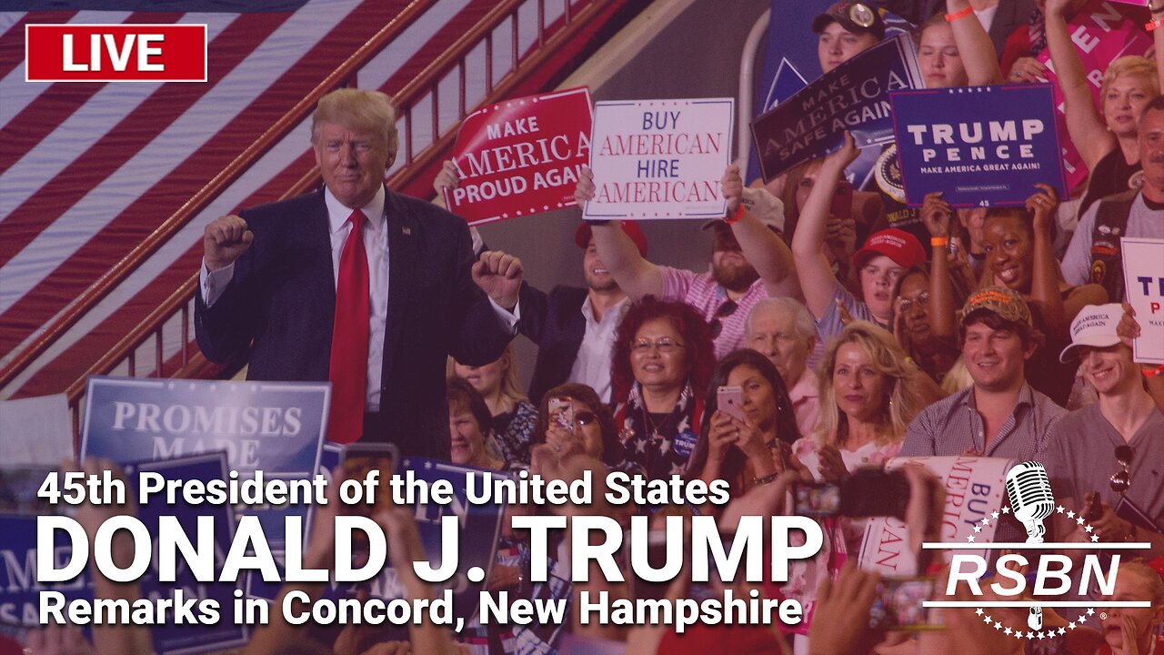 LIVE: President Trump to Give Remarks in Concord, New Hampshire - 1/19/24