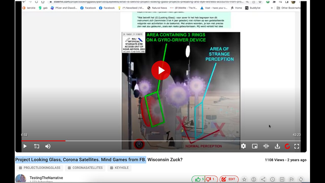 Corona Satellites? Who remembers? Project Looking Glass, Project Grudge! Evidence?