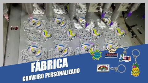 Como é Feito o Chaveiro Emborrachado Personalizado | Por Dentro da Fábrica