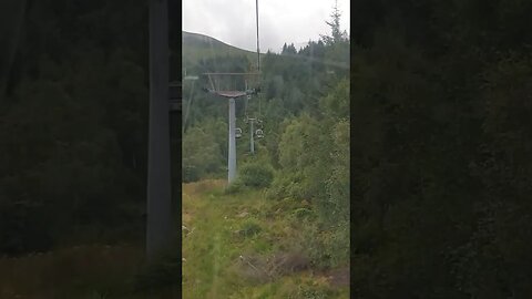 Nevis Range Mountain Gondola going up Scotland