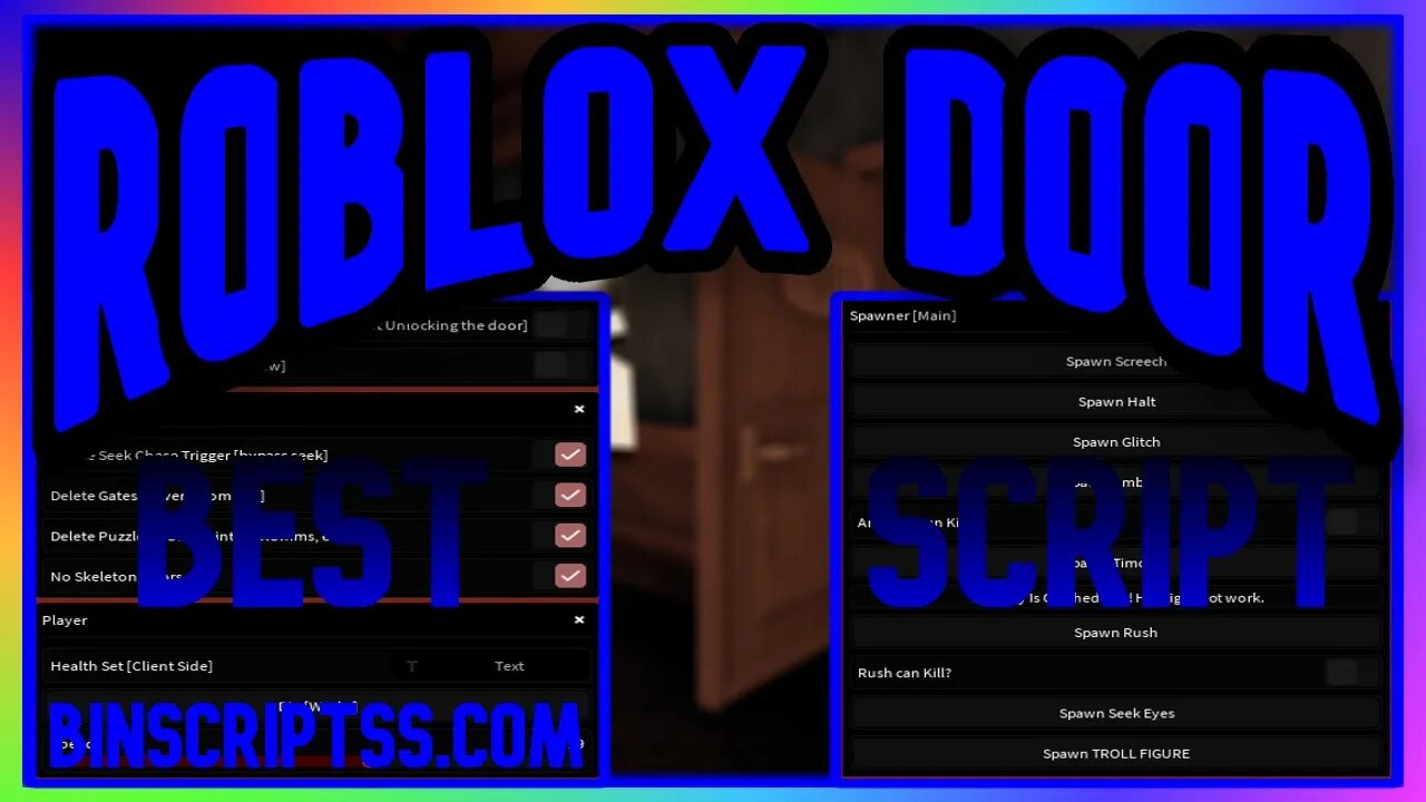 ROBLOX Doors Script - LOTS OF FEATURES *PASTEBIN 2023*