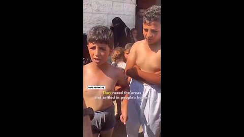 CHILDREN STRIPPED DOWN BY ISRAELI SOLDIERS. WAKE UP