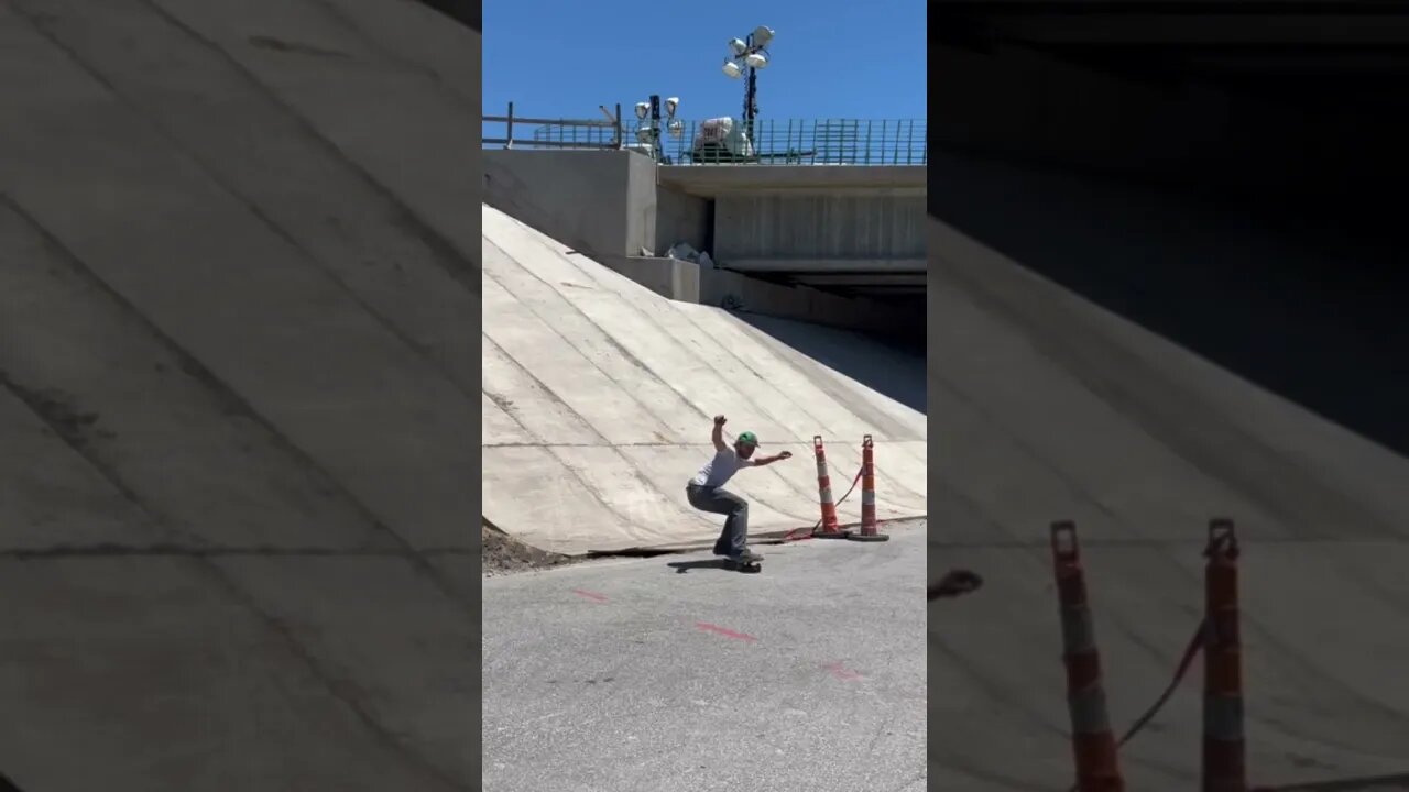 Nick Ricciardi Massive Kickflip into Sketchy Bank #skateanddestroy