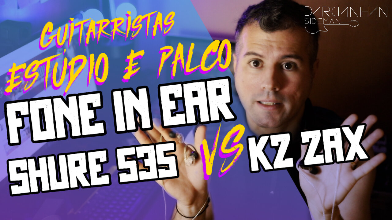 Fone IN EAR para estúdio e palco que cabe no seu bolso, comparativo SHURE 535 vs KZ ZAX