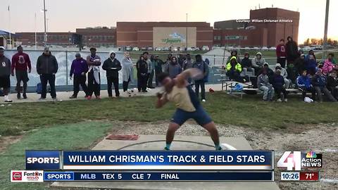 William Chrisman track & field crushes records