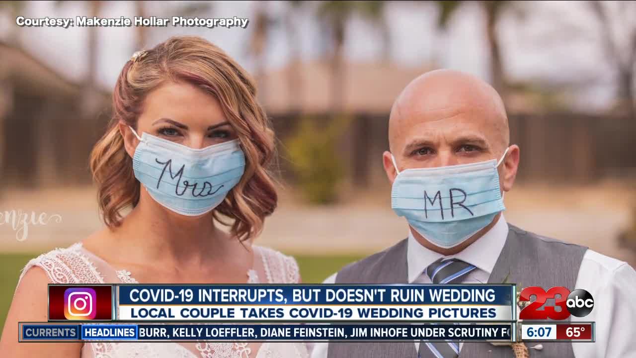 Couple doesn't let COVID-19 outbreak ruin their wedding