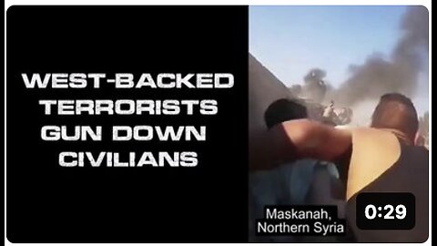 🇸🇾🔫WEST-BACKED TERRORISTS GUN DOWN CIVILIANS