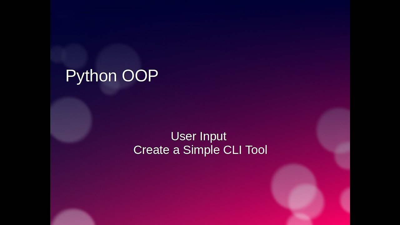 Python, OOP CLI and JSON (Ep. 12)