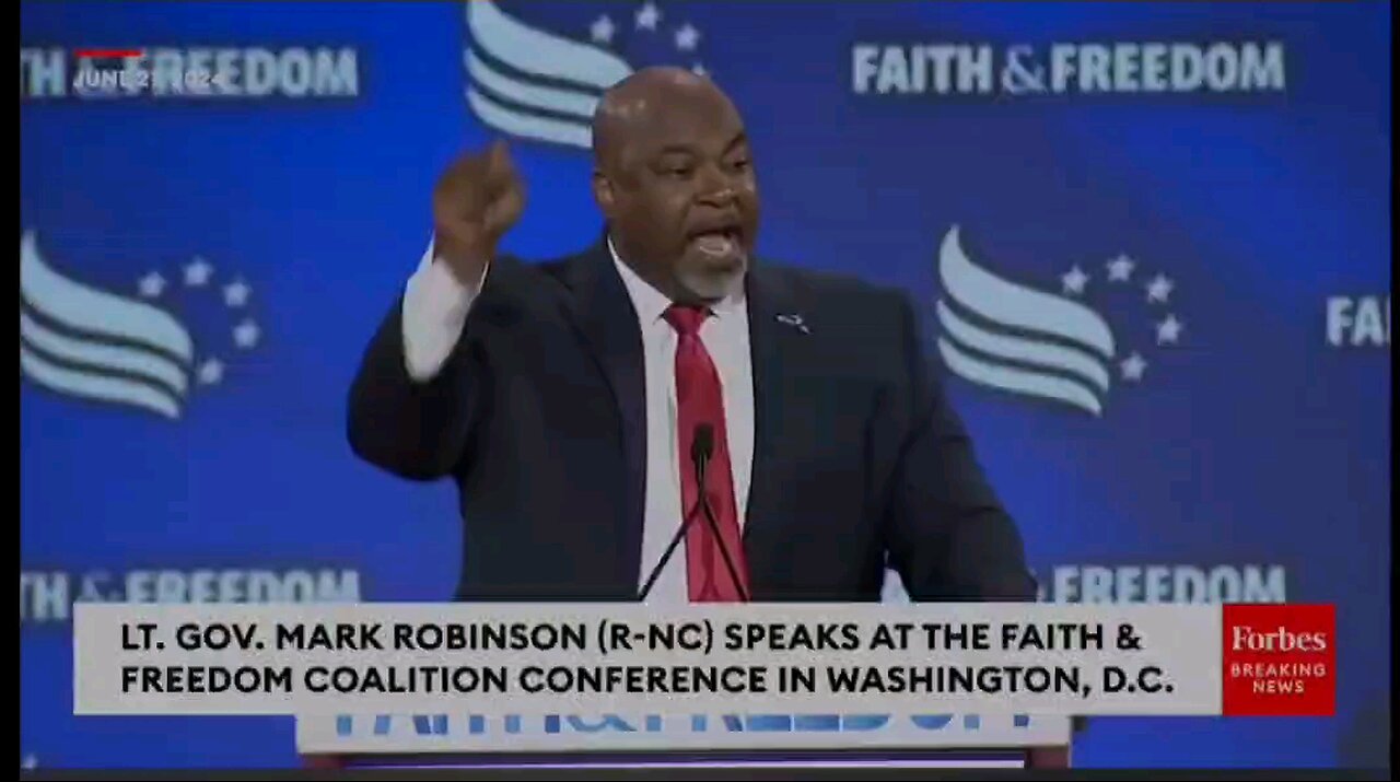 VP CHOICE? Mark Robinson amazing speach I heard in some time his head and heart in the right place