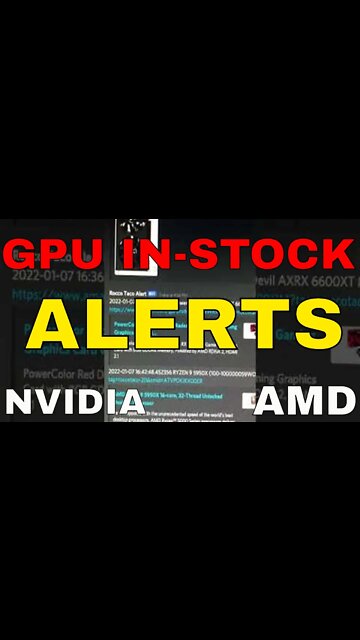 GPU IN-STOCK ALERTS #Shorts