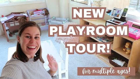 MAJOR PLAYROOM OVERHAUL!! PLAYROOM FOR MULTIPLE KIDS AGES 0-7 // NEW PLAYROOM TOUR 2024