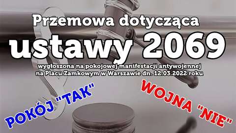 Pokój "TAK" wojna "NIE" - Ustawa 2069