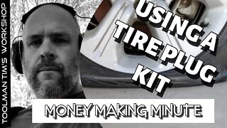 Patching A Tire Using A Tire Plug Kit - (Victor Tire Repair Kit Review)