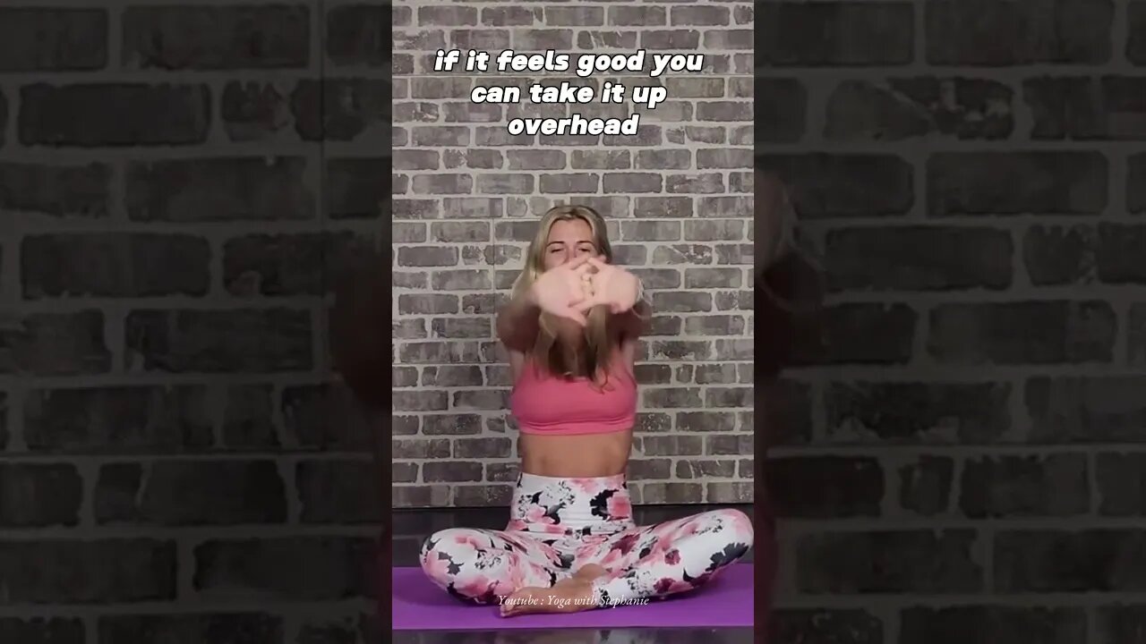 Gently stretch and calm your body and mind 🌈✨ #yogawithstephanie #yoga #yogaforbeginners