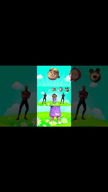 Masha And The Bear ,COCOMELON | Match the Head | Video for fun #031 #cocomelon #matchthehead #color