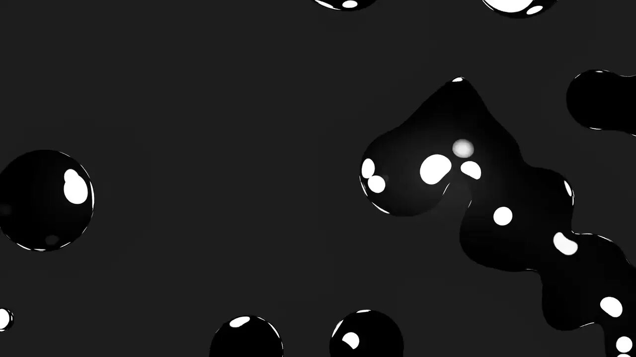Bubble Animation Wallpaper | Black Silver Background