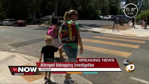 Attempted kidnapping investigation in Poway