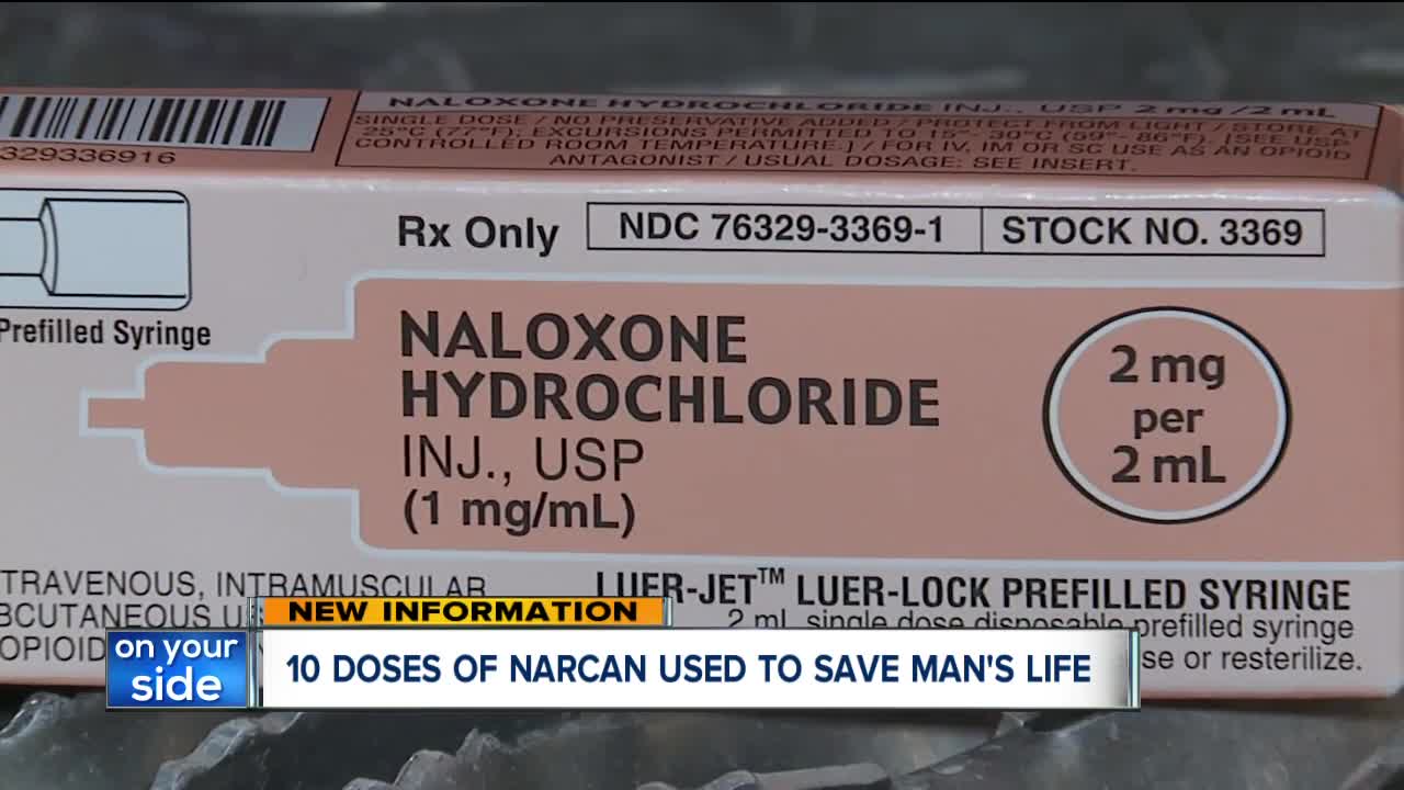 Authorities revive driver passed out behind the wheel in Willoughby with 10 doses of narcan