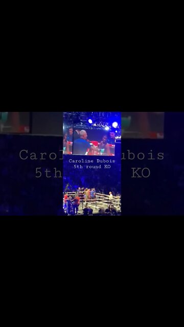 Caroline Dubois TKO in the fifth round #shieldsmarshall
