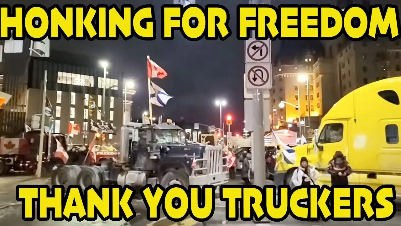 🇨🇦OTTAWA HONKS FOR FREEDOM 🇨🇦 SO MANY TRUCKS 🚚