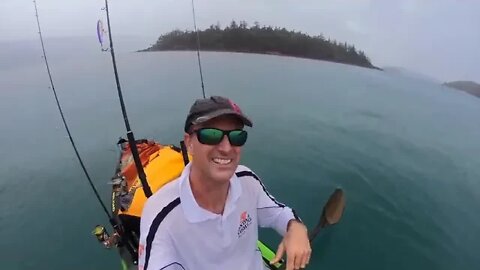 11 Solo Hootchie camping on mini island Kayaking Beach Shark fishing