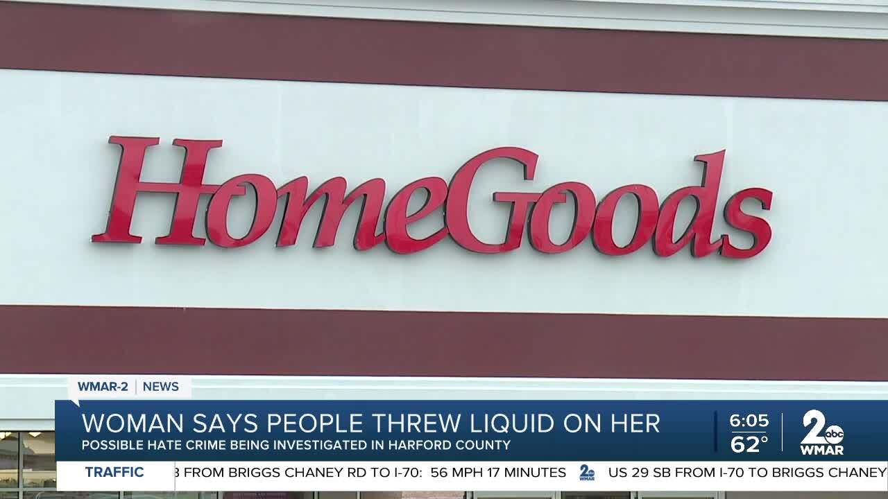 Woman says people threw liquid on her