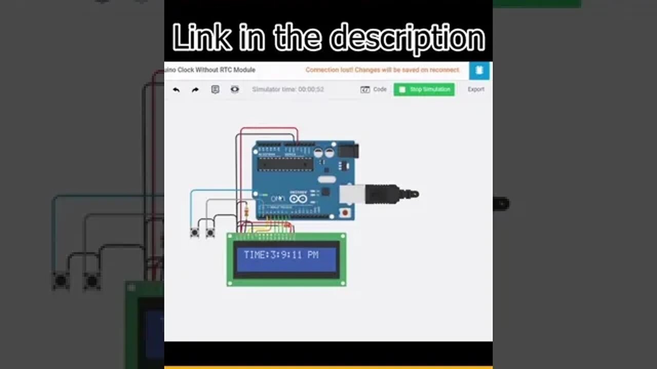 #Arduino #Tinkercad Clock Without RTC Module #AeroArduino