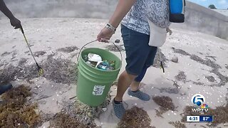 Beach clean up groups working harder due to Hurricane Dorian