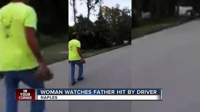 EXCLUSIVE: Woman watches father get hit by driver