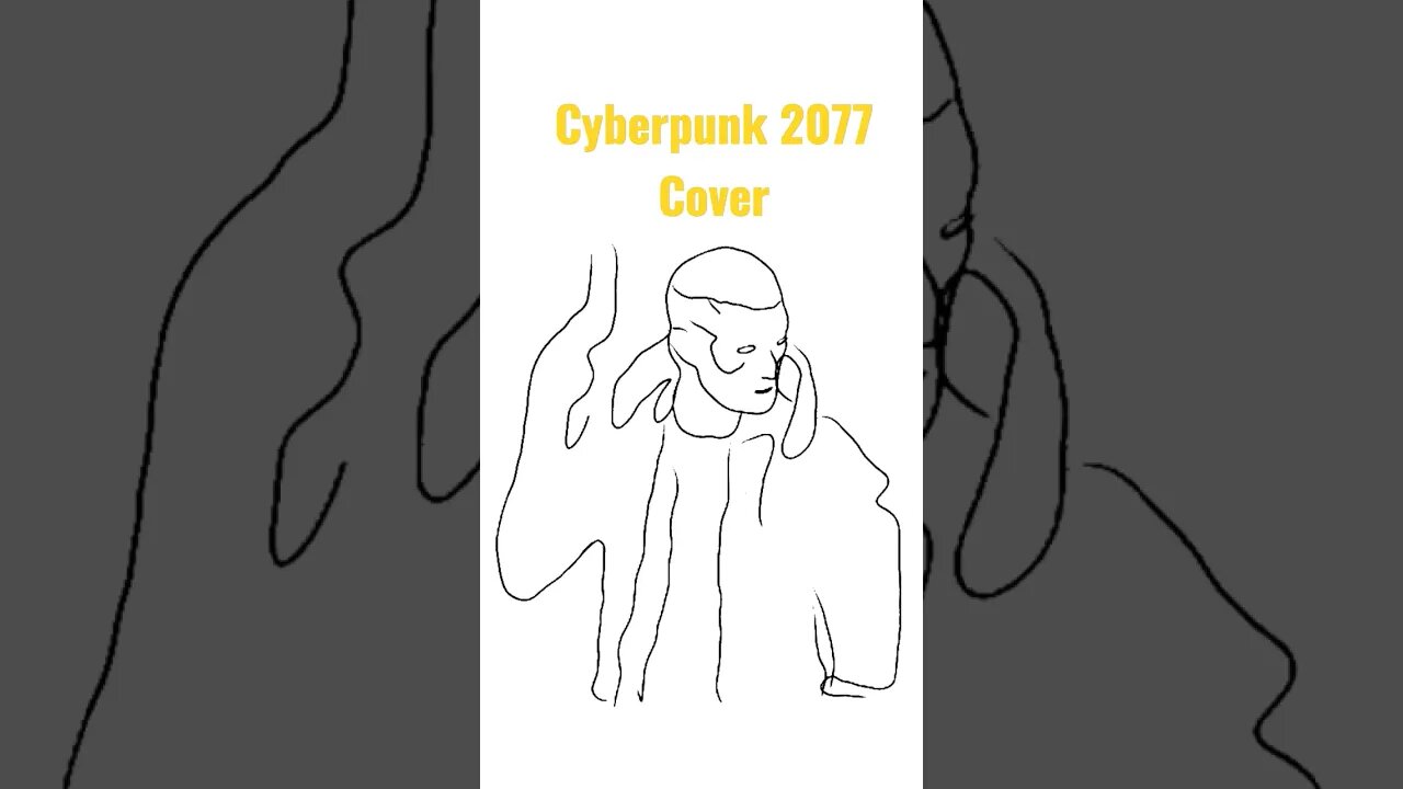 Draw Cyberpunk 2077 Cover #cyberpunk2077 #cyberpunk #art