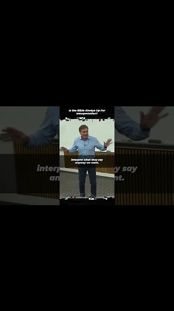 Is the Bible Always Up For Interpretation? #Shorts