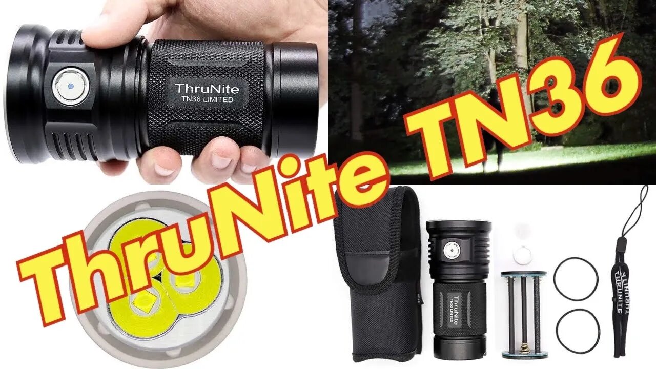 ThruNite TN36 11,000 lumen Monster rechargeable flashlight // see link for discount