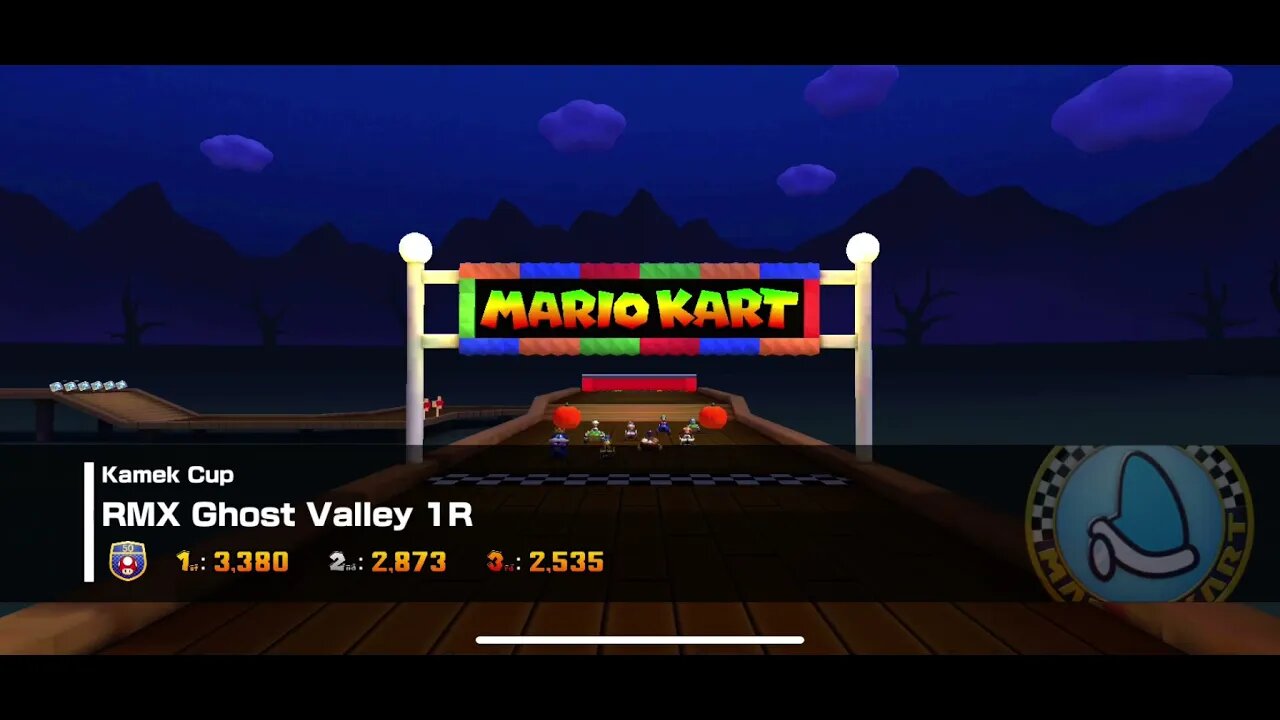 Mario Kart Tour - RMX Ghost Valley 1R Gameplay & OST