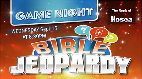 **LIVE** HOSEA BIBLE TRIVIA NIGHT