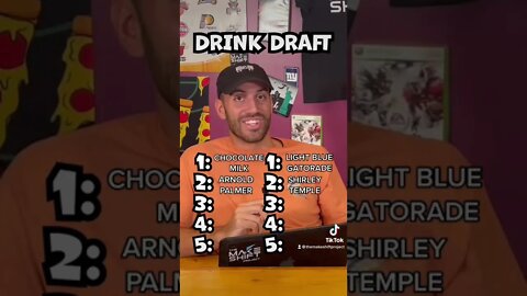 The Drink Draft! Watch Brian and Zach Battle It Out! #fyp #draft #game #drinks #gatorade #milk