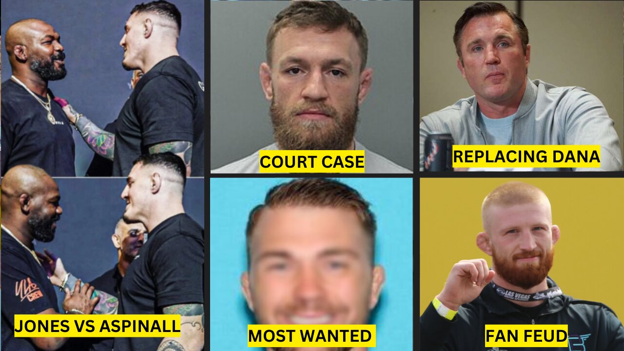 Conor McGregor in Court, Former UFC Fighter on Most Wanted List, Aspinall vs Jones, Bo Nickel vs Fan