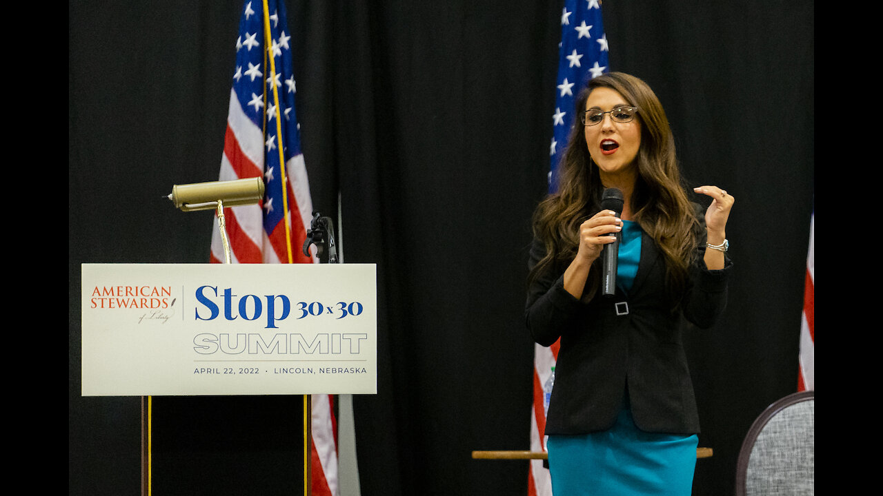 U.S. Representative Lauren Boebert (CO) as the Stop 30x30 Summit (Full Presentation)