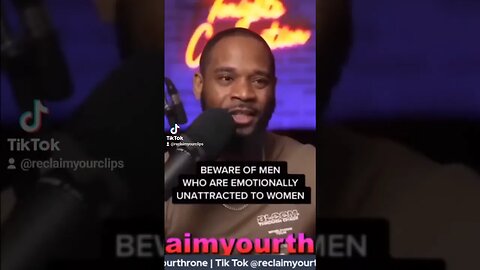 Beware Of Men Who are Emotionally Unattracted to Women #reclaimyourthrone #reclaimyourthrone🤴🏾