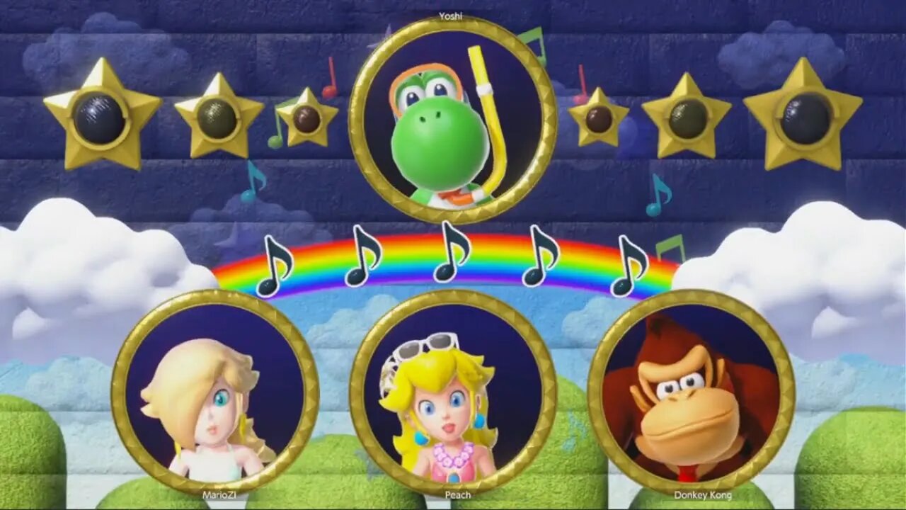 🎮 Mario Party Superstars 🌴 Beach Minigames - Rosalina 🚀 Peach 🍑 Yoshi 🦕 and Donkey Kong 🦍