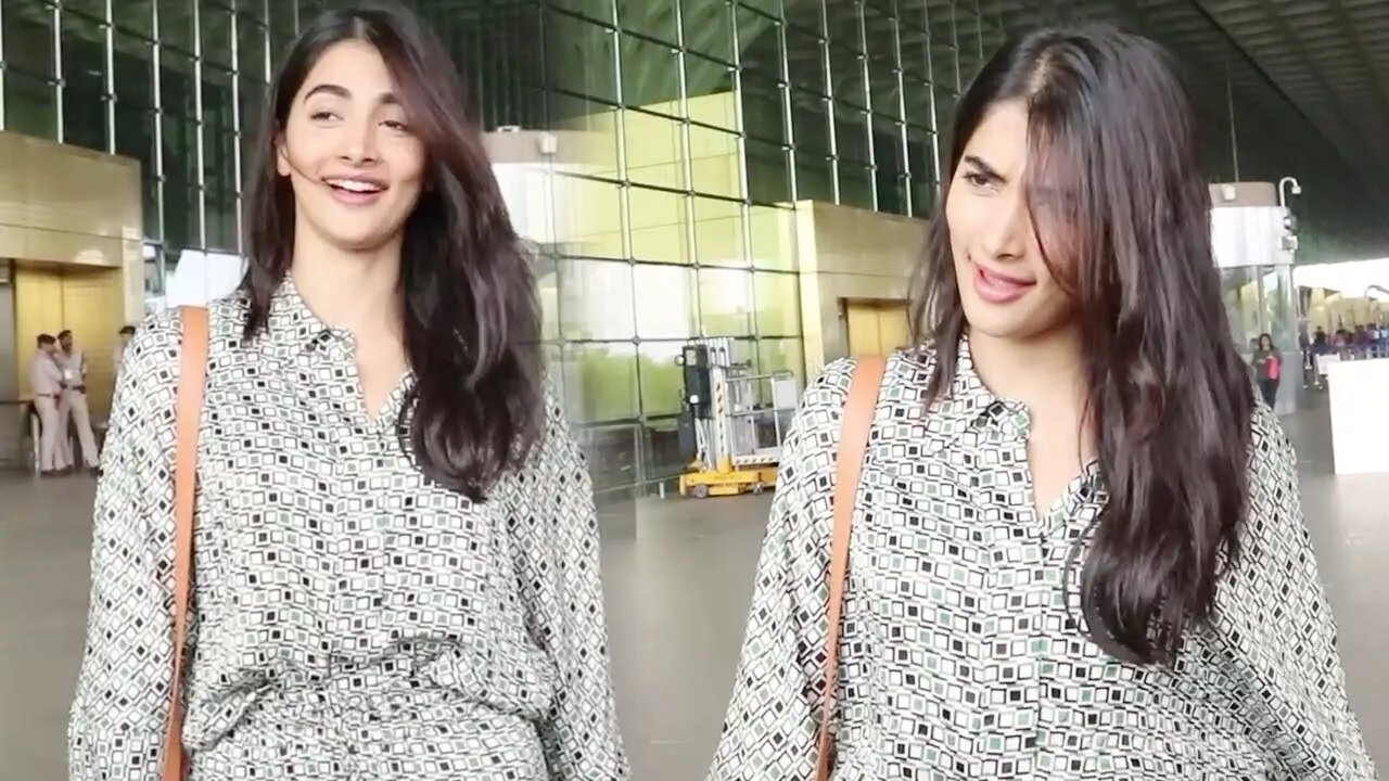 Salman Khan की हीरोइन Pooja Hegde ने लूट लिया Hyderabad के Airport पर मीडिया वालो का दिल ?