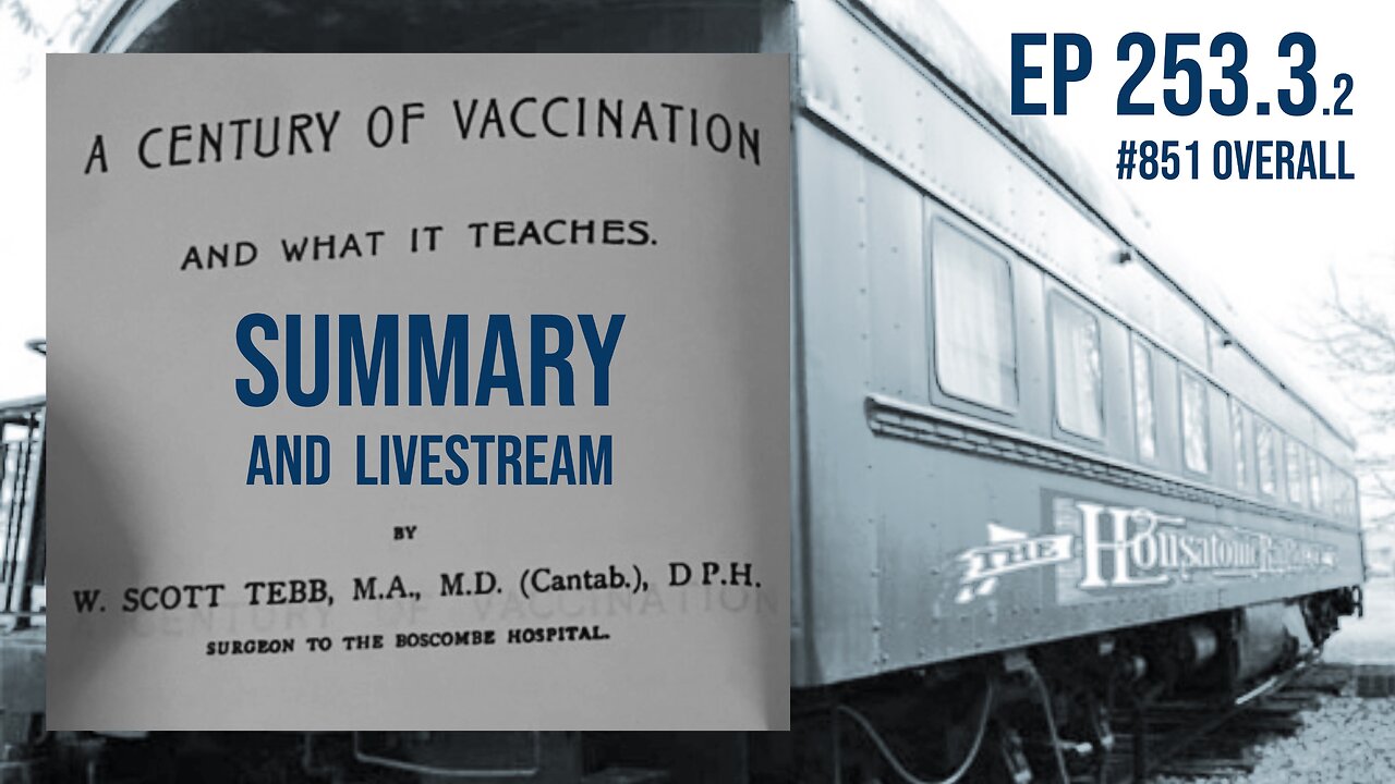 "A century of vaccination and what it teaches" (1898) William Scott Tebb (Ep 253.3.2) Summary