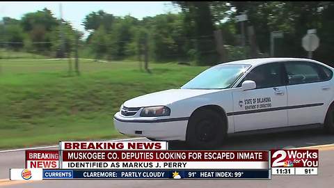 Escaped inmate in Muskogee County