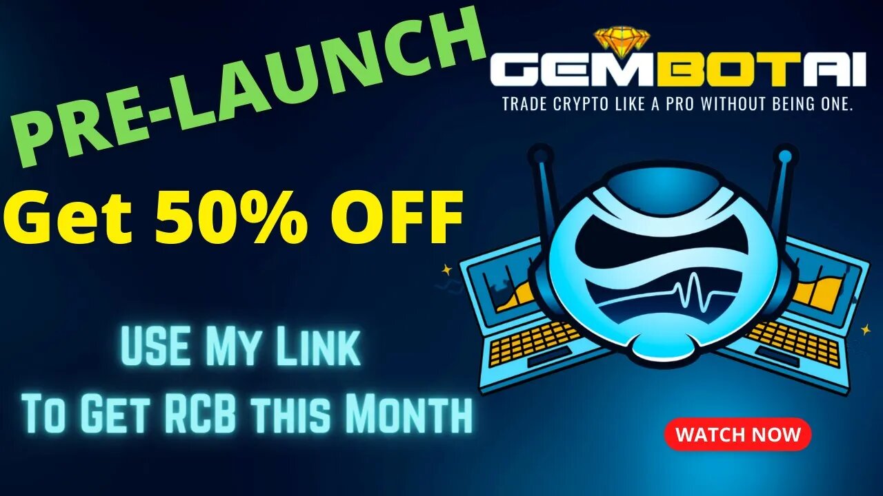 GemBotAi Pre-Launch | Get At 50% OFF | Use My Link To Get RCB This Month 🚀 🚀 🚀