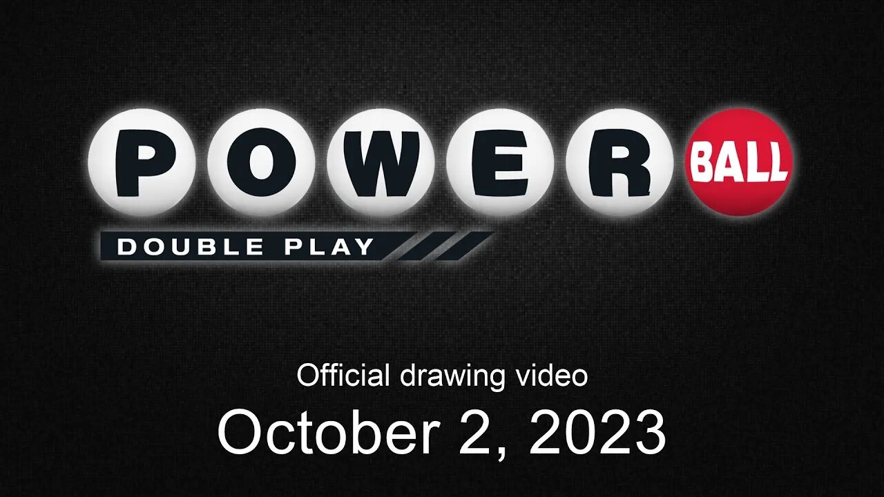 Powerball Double Play drawing for October 2, 2023