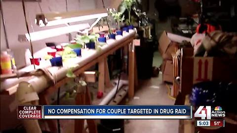 No compensation for couple targeted in drug raid