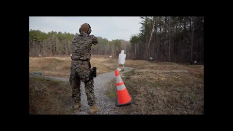 Marines Conduct M17 Pistol Qualification