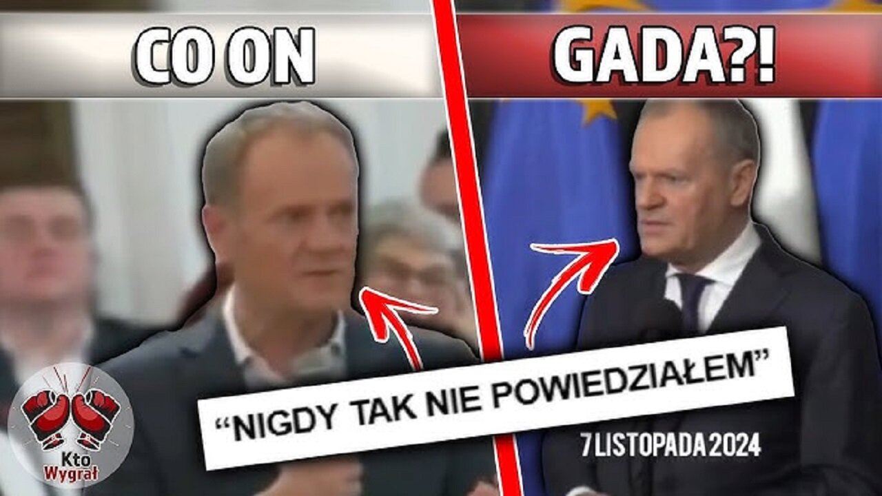 "Rudy" antypolski OSZUST premier Donald Tusk - mówi (08.11.2024)