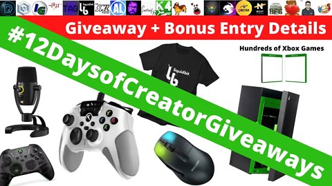 #12DaysOfCreatorGiveaways Bonus Entry Details