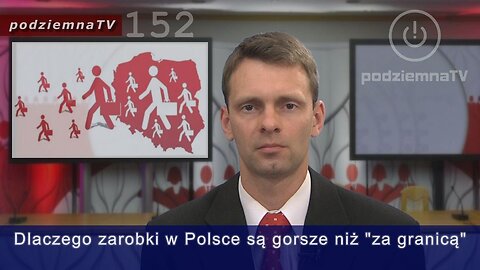 podziemna TV - Niższe zarobki Polaków w Polsce niż "za granicą" #152 (12.07.2016)