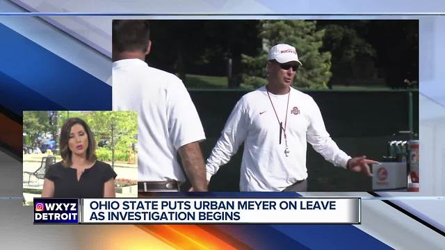 Ohio State's Urban Meyer put on leave, investigation opened